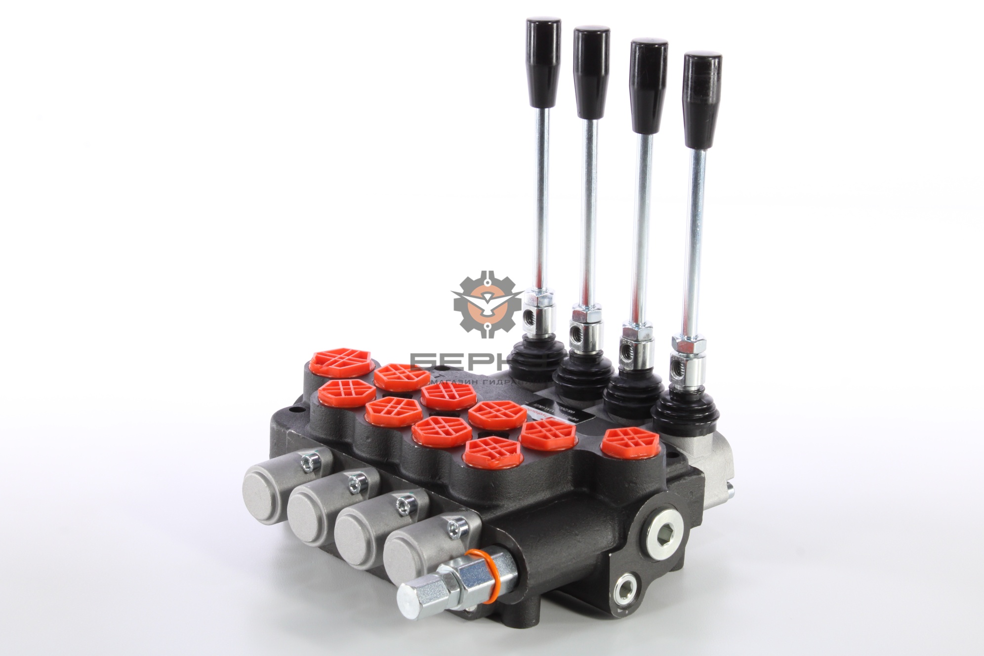 Гидрораспределитель 4Р80-1А1А1А1А1 GKZ1 SJ-Technology (4 золотника без фиксации) (4P80F-OT GKZ1)