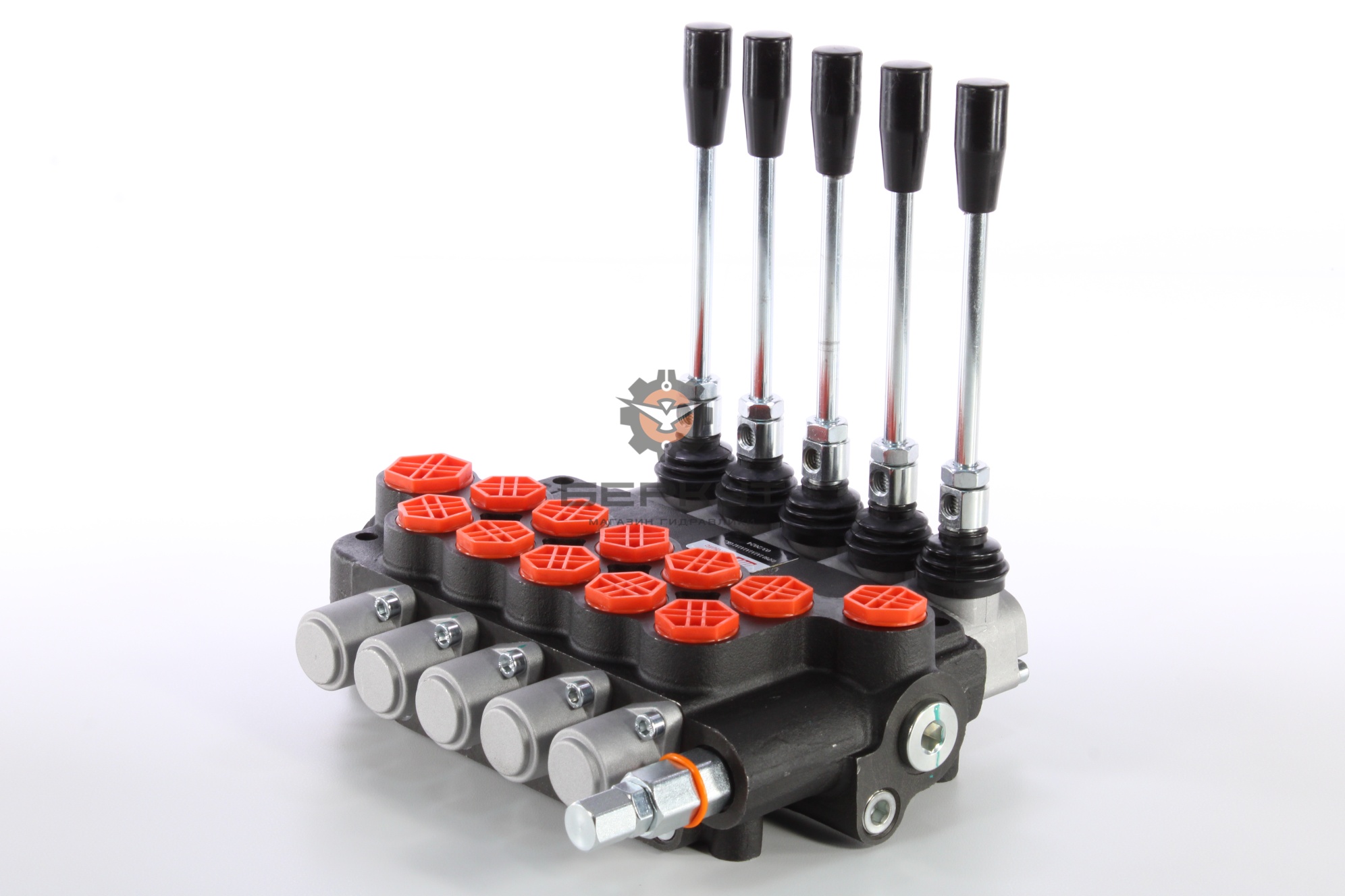 Гидрораспределитель 5Р80-1А1А1А1А1А1 GKZ1 SJ-Technology (5 золотников без фиксации) (5P80F-OT GKZ1)