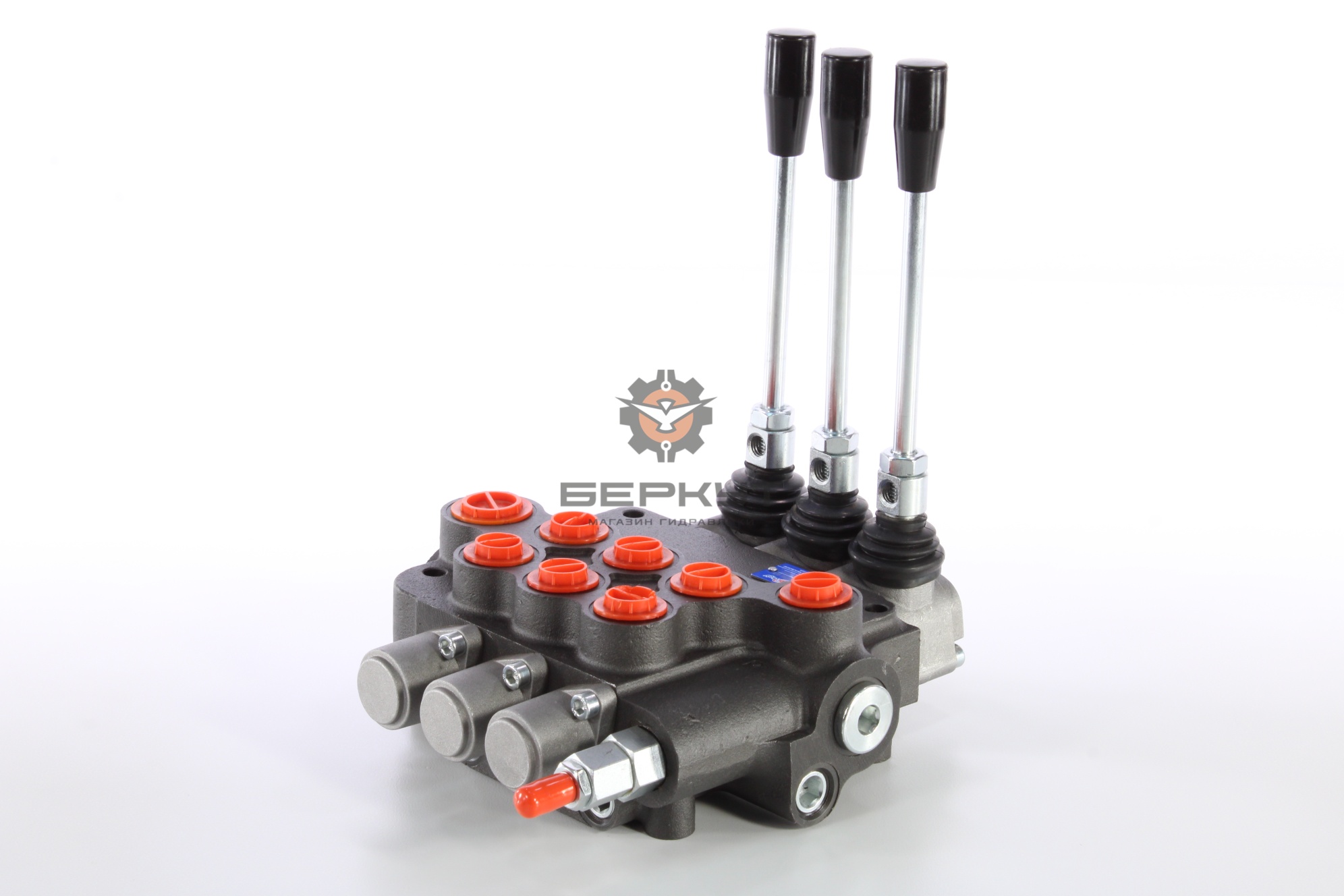 Гидрораспределитель 3Р80-1А8А8А8 GKZ1 SJ-Technology (3 золотника с фиксацией) (3P80F-OW GKZ1)