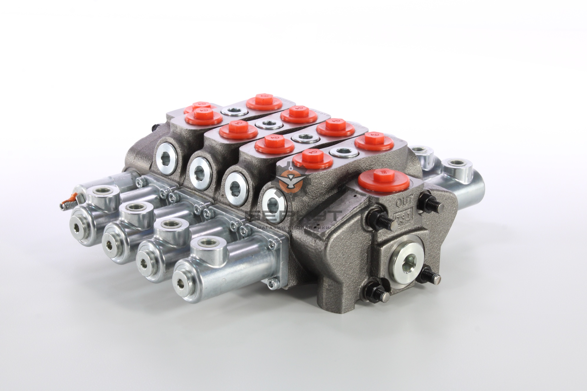 Гидрораспределитель SN-4/4S-3/18IM/P3T/18IM/P3T/18IM/P3T/18IM/P3T/G-4-6/M3 (4-х секционный, 90л/мин, с гидравлическим управлением)